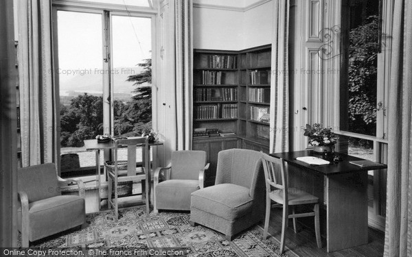 Photo of Keswick, The Library, Underscar House c.1950