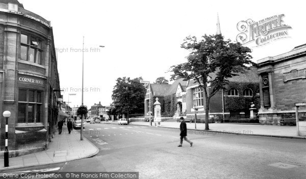 Photo of Kettering, Library And Sheep Street c.1965