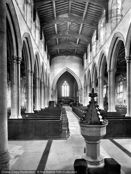 Photo of Kettering, Parish Church Interior 1922