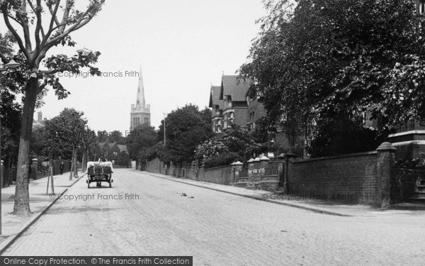 Photo of Kettering, Station Road And Church Spire 1922