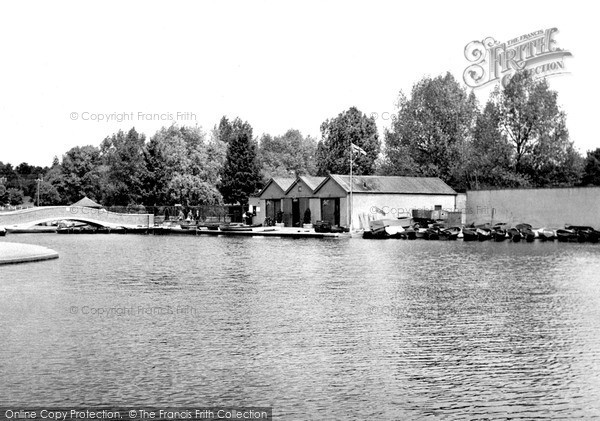 Photo of Kettering, The Boating Lake c.1955