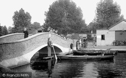 The Bridge, Wicksteed Park c.1955, Kettering