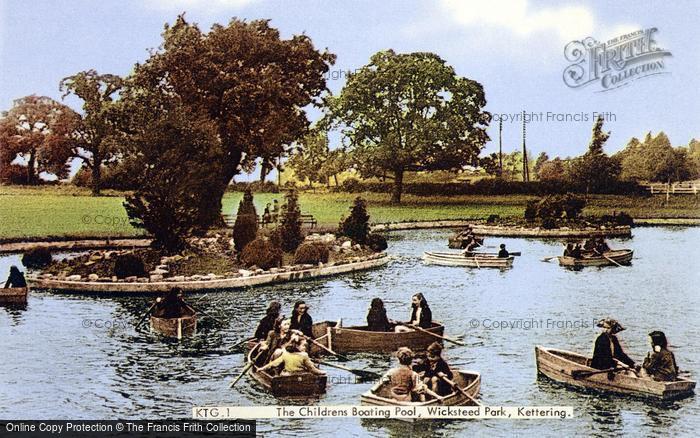 Photo of Kettering, The Children's Boating Pool, Wicksteed Park c.1955