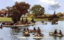 The Children's Boating Pool, Wicksteed Park c.1955, Kettering