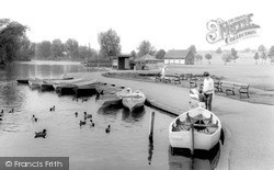 The Lake, Wicksteed Park c.1965, Kettering