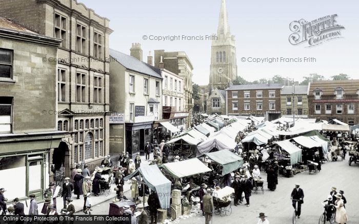 Photo of Kettering, The Market 1922