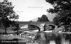 The Bridge And River Wharfe c.1960, Kettlewell