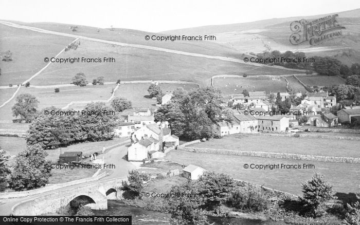 Photo of Kettlewell, The Bridge And Village c.1955