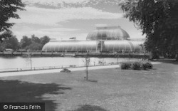 Lake And Palmhouse c.1960, Kew