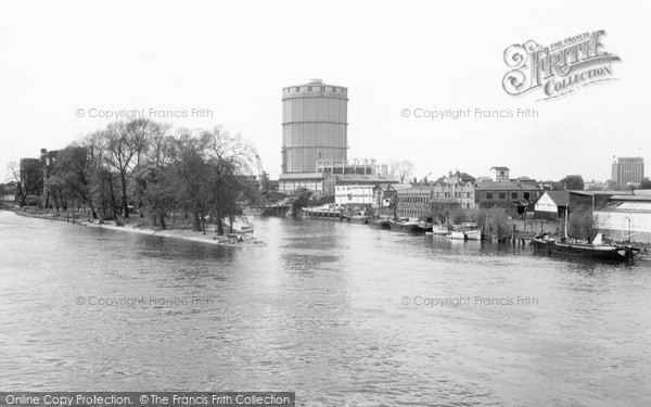Photo of Kew, View From The Bridge c.1960