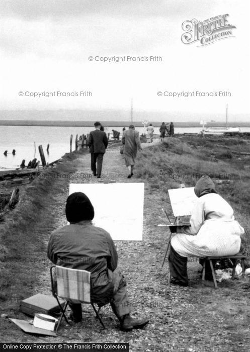 Photo of Keyhaven, Artists By The Harbour c.1955