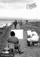 Artists By The Harbour c.1955, Keyhaven