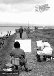 Artists By The Harbour c.1955, Keyhaven