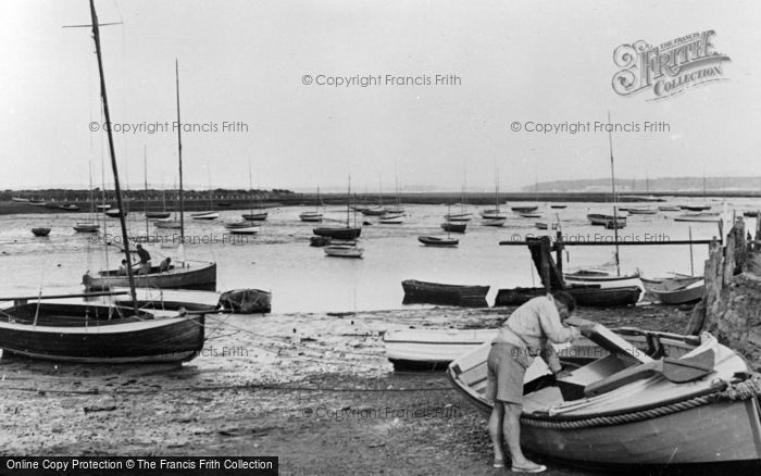 Photo of Keyhaven, The Yachting Basin c.1955