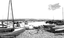 The Yachting Basin c.1955, Keyhaven