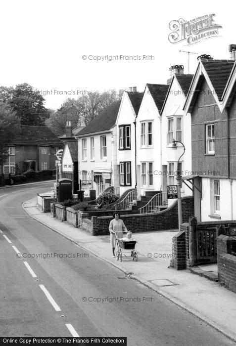 Photo of Keymer, Woman Pushing Pram c.1965