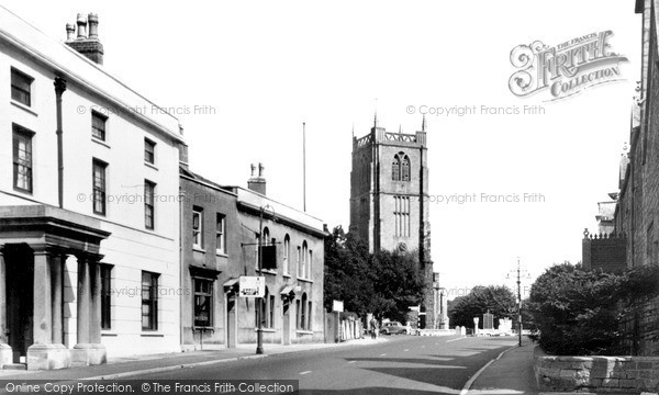 Photo of Keynsham, Parish Church And Street c.1950
