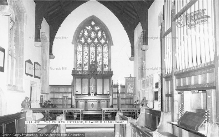Photo of Kibworth Beauchamp, The Church Interior c.1960