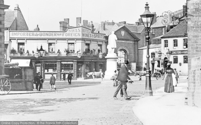 Photo of Kidderminster, Market Place And Swan Hotel c.1900