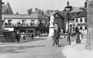 Kidderminster, Market Place and Swan Hotel c1900