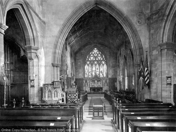 Photo of Kidderminster, Parish Church Interior 1931