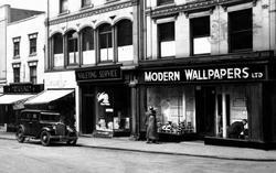 Shops On High Street c.1955, Kidderminster