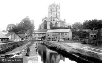 Kidderminster, St Mary and All Saints Church and Canal 1931