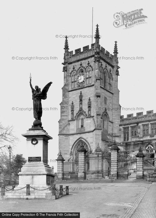 Photo of Kidderminster, St Mary's Church And War Memorial c.1950