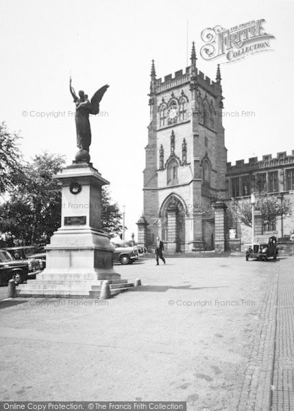 Photo of Kidderminster, St Mary's Church And War Memorial c.1960