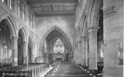 The Parish Church Interior 1931, Kidderminster