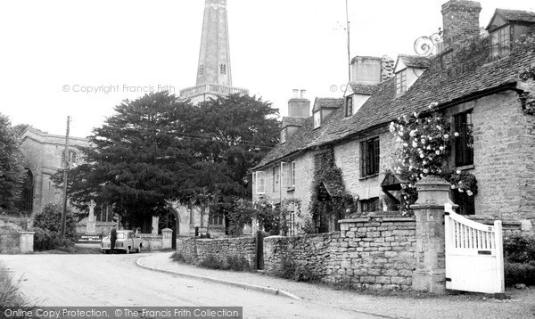 Photo of Kidlington, St Mary's Church And Cottages c.1955
