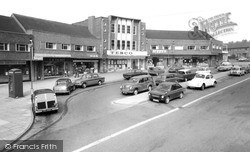 Cars By The Shopping Centre c.1970, Kidsgrove