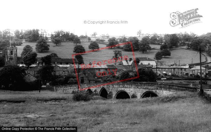 Photo of Kildwick, Bridge And Village c.1960