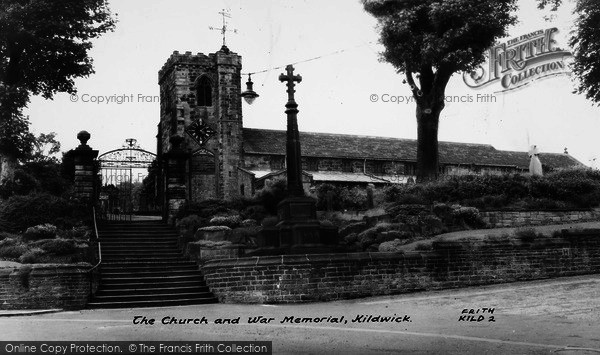 Photo of Kildwick, The Church And War Memorial c.1960