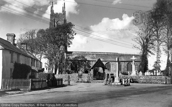 Photo of Kilkhampton, Church Corner 1949