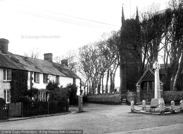 Photo of Kilkhampton, Church Corner c.1933