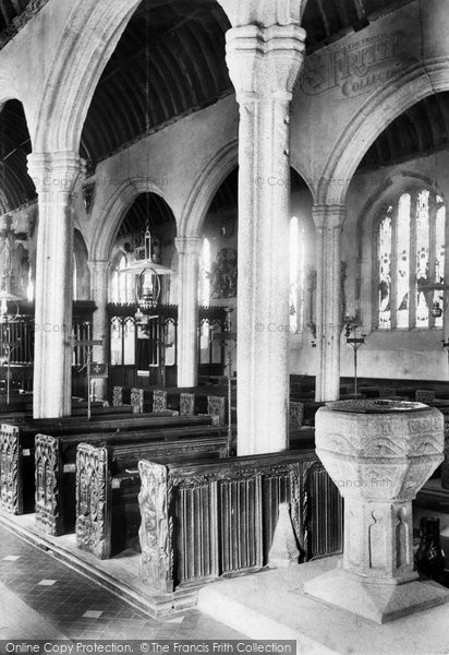 Photo of Kilkhampton, Church Font 1910