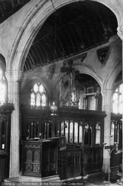 Photo of Kilkhampton, Church Interior 1910