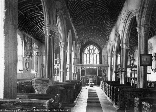 Photo of Kilkhampton, Church Interior c.1910
