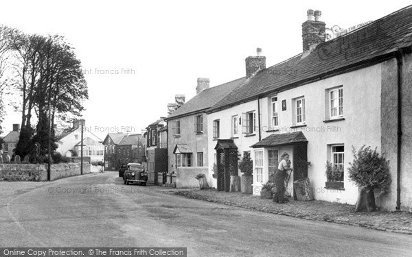 Photo of Kilkhampton, Main Street Looking North 1949