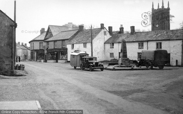 Photo of Kilkhampton, The Square From Post Office c.1950