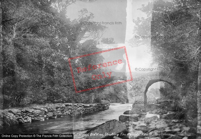 Photo of Killarney, Old Weir, Shooting The Rapids 1897