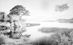Ruined Castle By Lake c.1937, Killarney