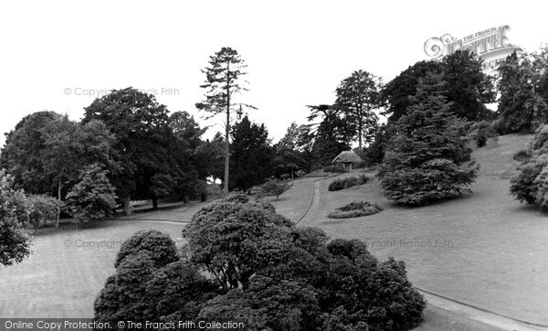 Photo of Killerton, The Gardens, Killerton House c.1950