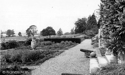 Killerton, The Terrace, Killerton House c.1950, Killerton Park
