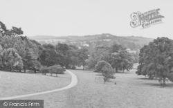Killerton, View South From Killerton House c.1950, Killerton Park