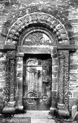 Church, Norman Door 1898, Kilpeck