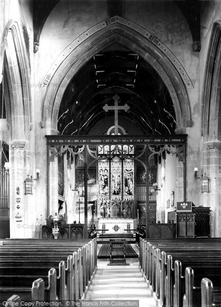 Photo of King's Lynn, All Saints Church Interior, South Lynn 1907