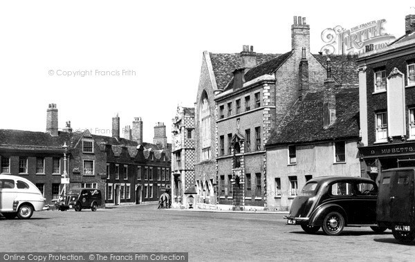 Photo of King's Lynn, Saturday Market Place And Guildhall c.1955