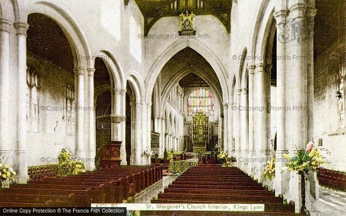 Photo of King's Lynn, St Margaret's Church Interior c.1965